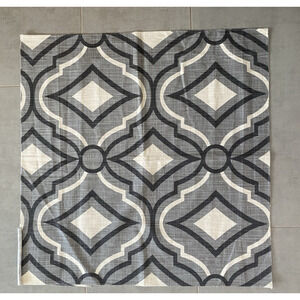 Kasmir Inflection Charcoal Cotton Fabric Sample Square 27"orig $54 yd